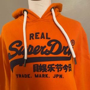 SuperDry hoodies sweatshirt orange
